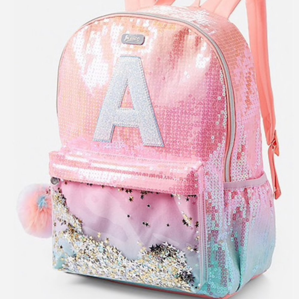 Nwt Justice Ombre Shaky Initial “F” Backpack